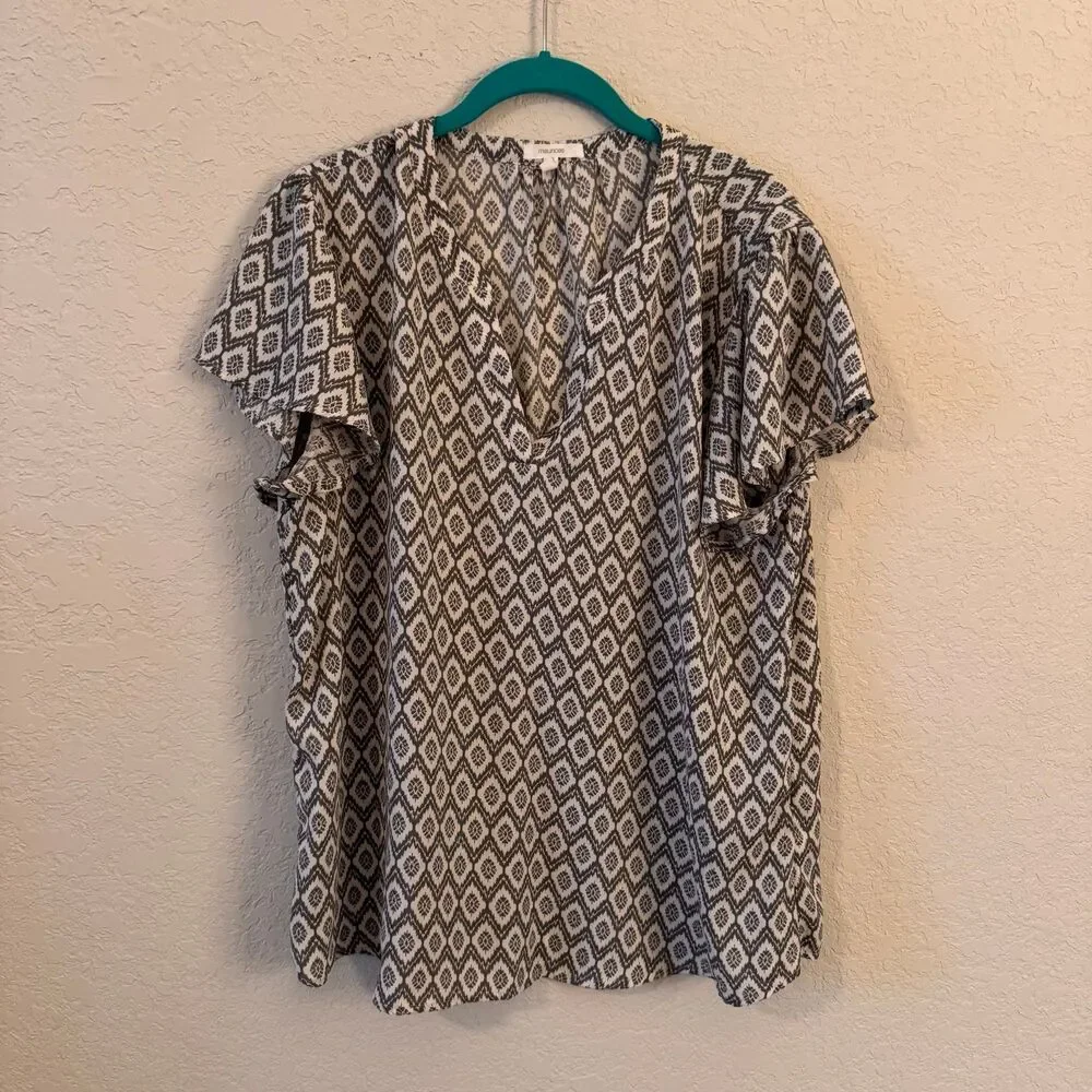 Maurices Patterned Blouse Size XL - Picture 1 of 3